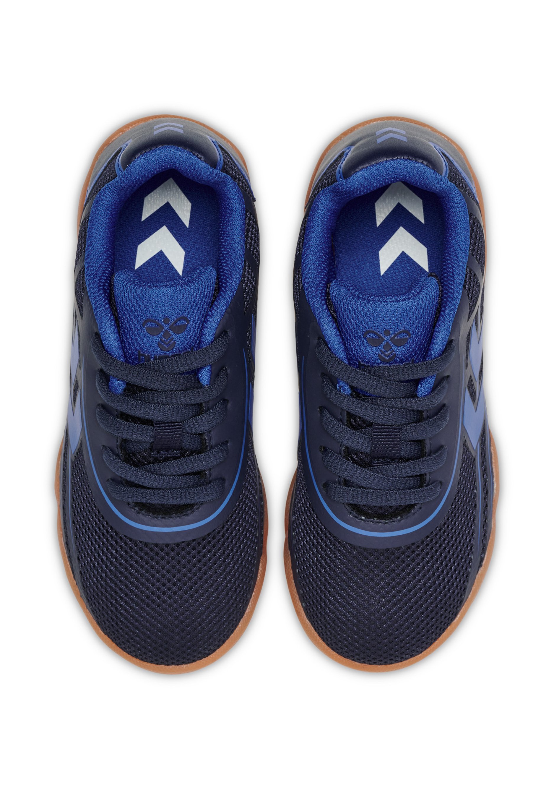 Chaussures De Sport Hummel Root II Trophy Jr - Bleu/Rouge/Argent - Taille 37 EU - Pour Sports En Salle