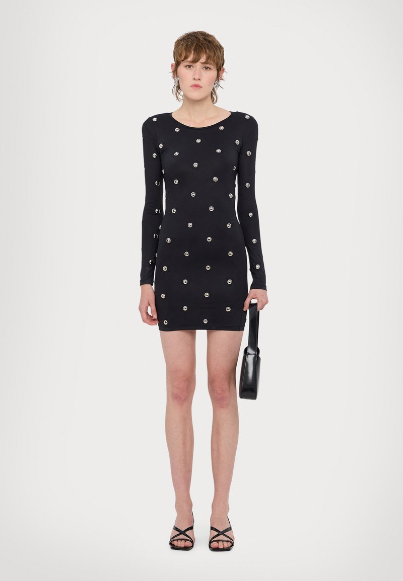 Fiorucci METAL BUBBLE STUDDED PADDED - Cocktail dress / Party dress - black 