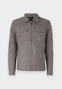 Faux leather jacket - taupe