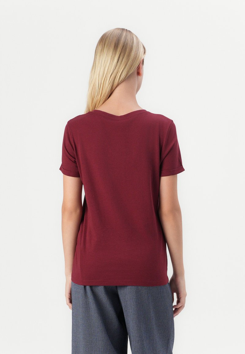 Camiseta De Mujer A Rayas Verano - Estilo Europeo, Manga Corta, Cuello Redondo, Poliéster Y Spandex