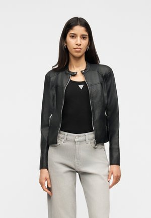 NEW ANITA LOGO - Μπουφάν από συνθετικό δέρμα - black