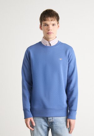 GANT, REG  SHIELD C NECK - Sportska majica - vintage blue