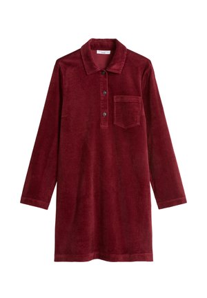 Marc O'Polo DENIM, WOVEN DRESSES, CORDUROY - Blusenkleid - deep burgundy
