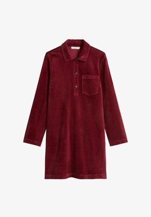 Marc O'Polo DENIM, WOVEN DRESSES, CORDUROY - Blusenkleid - deep burgundy