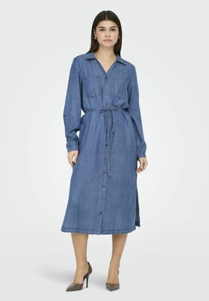 ONLCHARIS MIDI - Teksakleit - medium blue denim