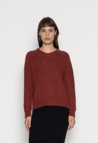 Selected Femme SLFLULU LS O-NECK B NOOS - Camisola - red