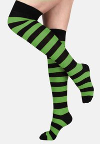 Normani WIDESTRIPE OVERKNEES - Overkneestrümpfe - schwarz/grün