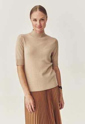 T-Shirt basic - beige melange