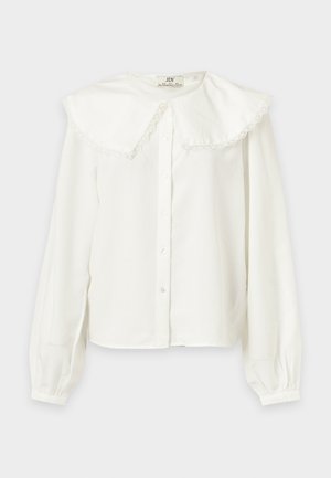 JDY, JDYCAINE COLLAR SHIRT - Button-down blouse - cloud dancer