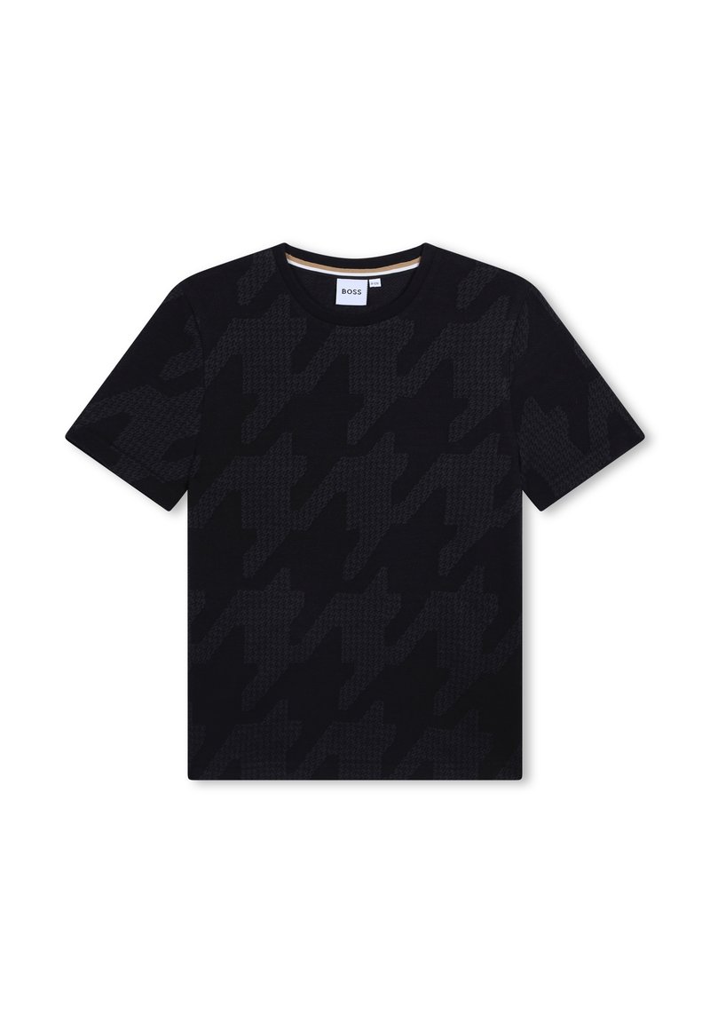 BOSS Kidswear T-shirt print zwart