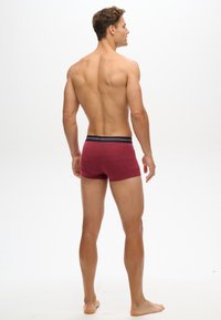Superdry & Co 3ER PACK- TRIPLE LOGOBUND - Calzoncillos - berry red marl mid red grit dark indigo blue marl