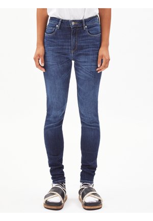 Skinny-Farkut - dark-blue denim