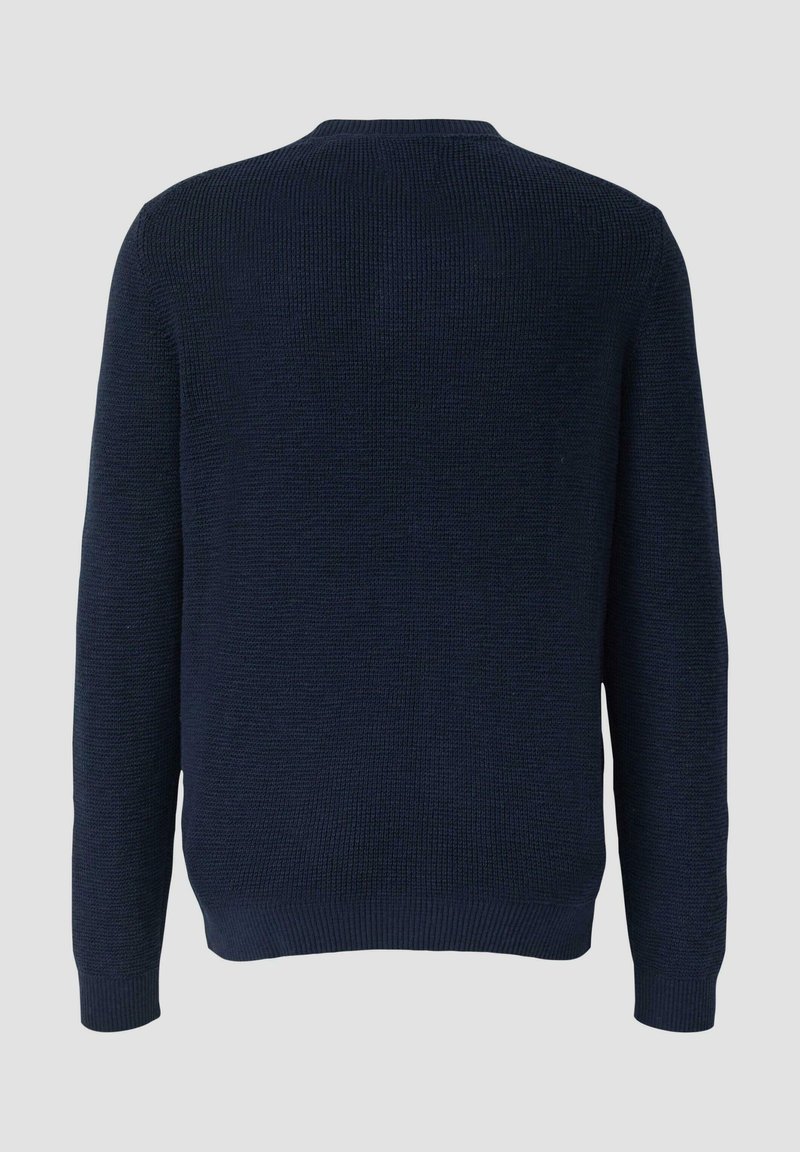 S.Oliver Maglione Donna A Maniche Lunghe Con Scollo A V - Blu - Taglia 50