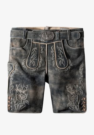 Stockerpoint Lederhose - grau gespeckt