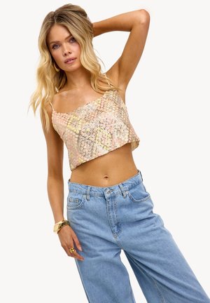 Débardeur - sequins   silver