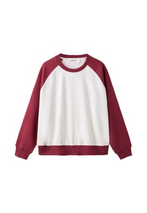 Stradivarius, CONTRAST CROPPED SWEATSHIRT - Sweatshirt - red