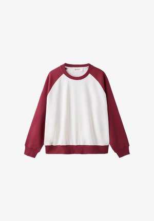 Stradivarius, CONTRAST CROPPED SWEATSHIRT - Sweatshirt - red