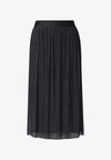 MIDI SKIRT IN MESH WITH A PLEATED TEXTURE - Jupe trapèze - molten earth