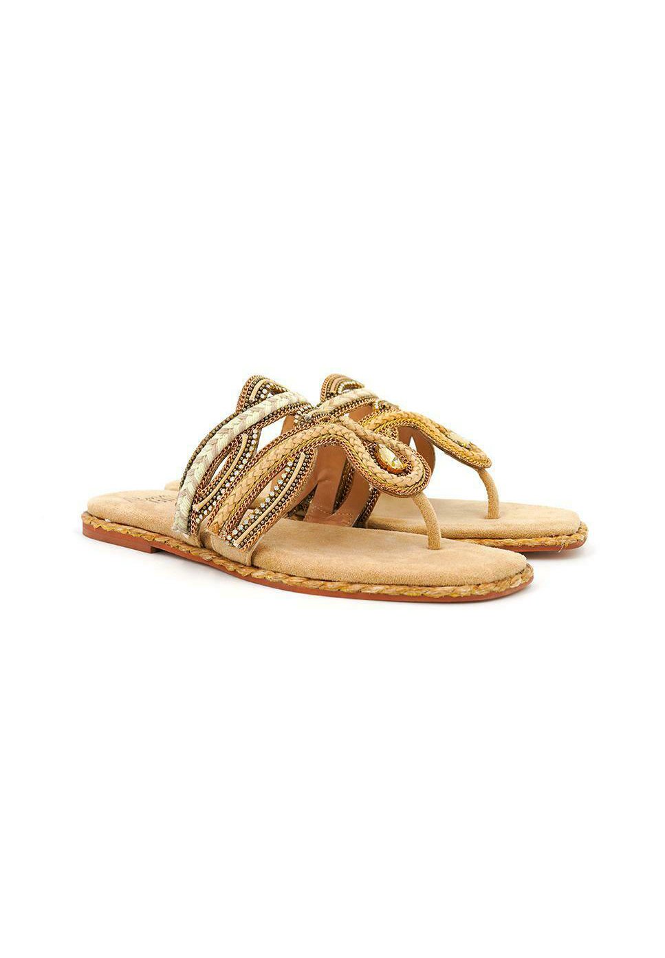 Alma en Pena MAYKA - Sandalias de dedo - sand/beige - Zalando.es