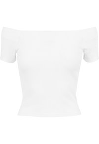 OFF SHOULDER - Paprasti marškinėliai - white
