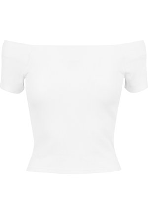 Urban Classics OFF SHOULDER - T-Shirt basic - white