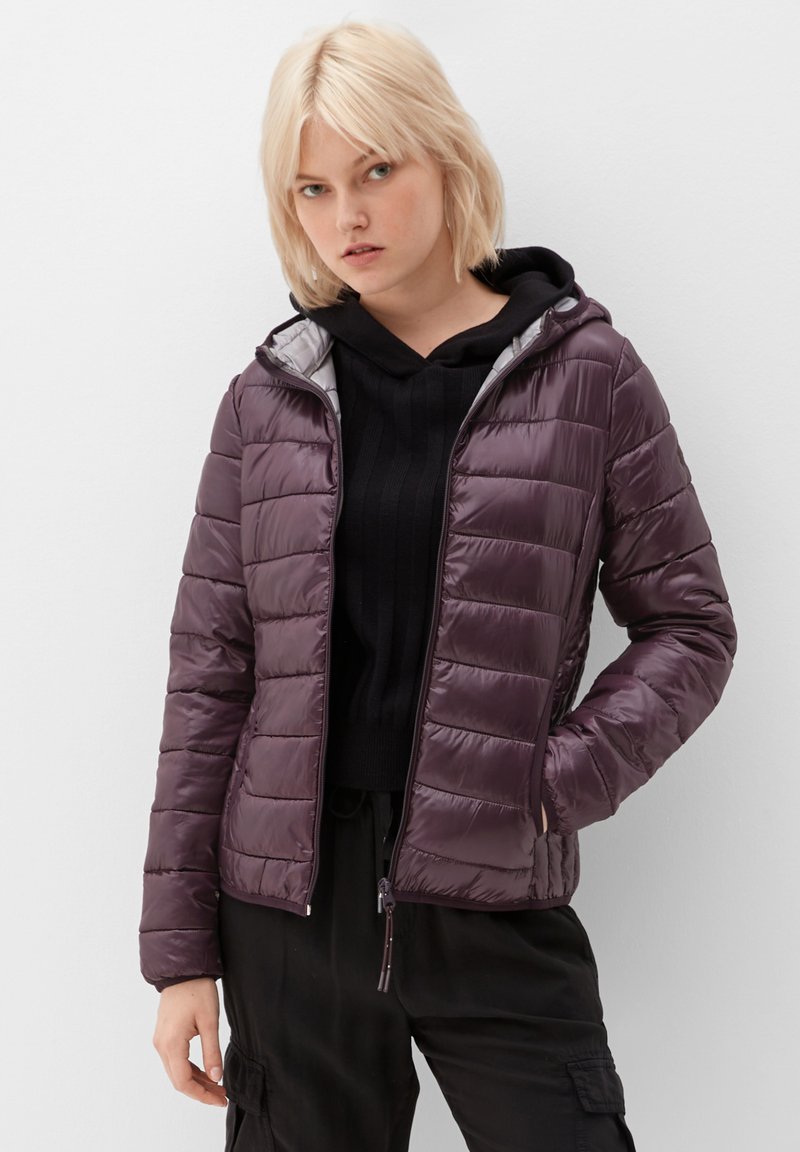 QS MIT KAPUZE - Winterjas - purple