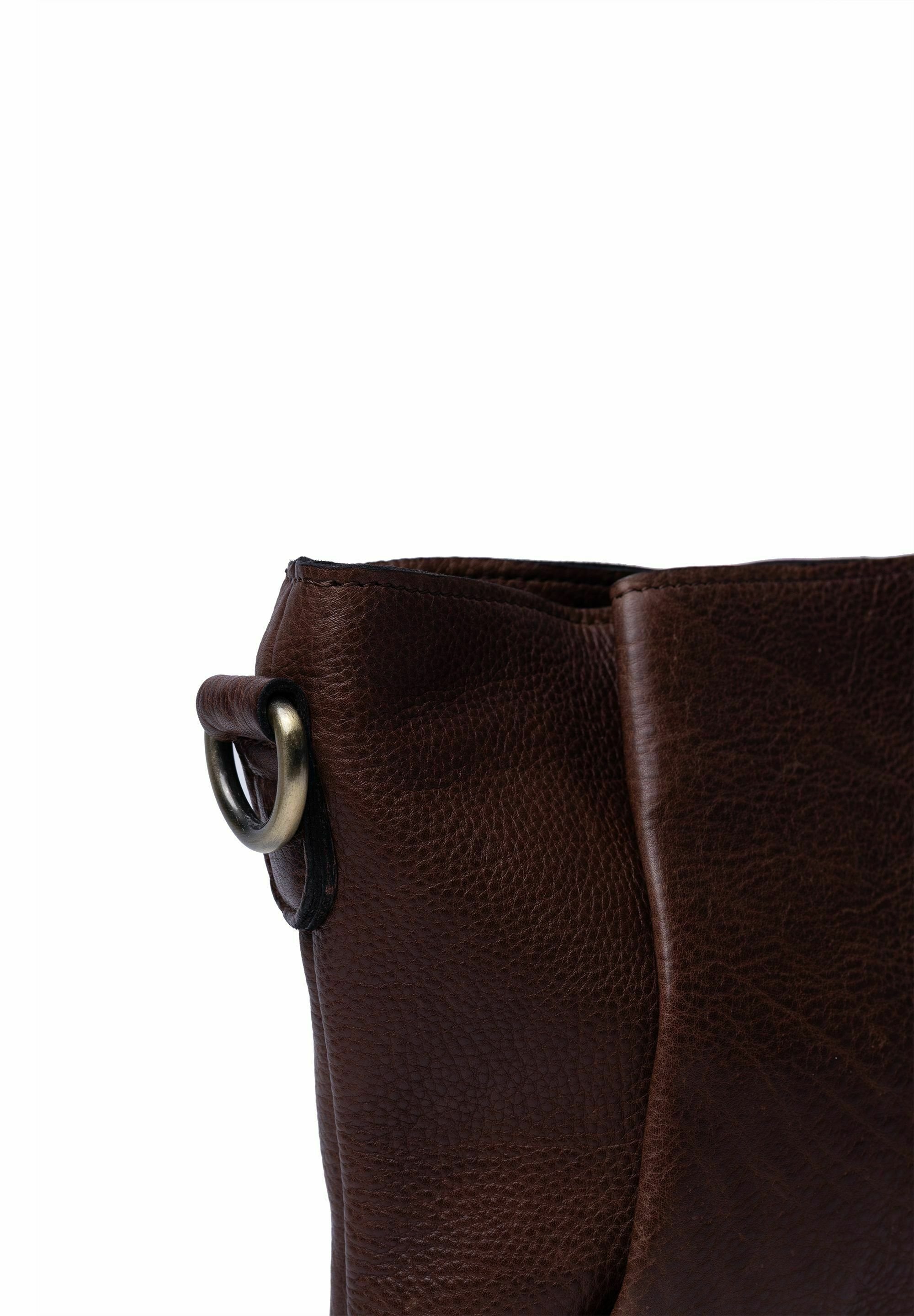 RE:DESIGNED NISA SMALL - Geantă crossbody - woodsmoke/maro