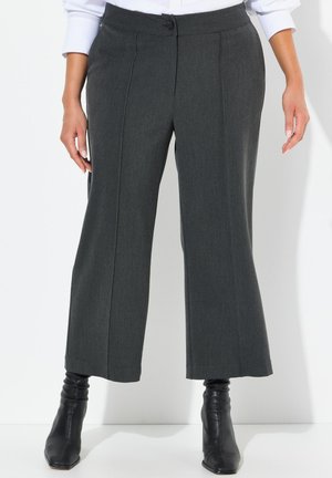 COMFORT WAIST CULOTTES - Pantaloni - charcoal gray melange