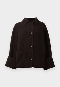 FUDGE COAT - Halflange jas - dark ebony