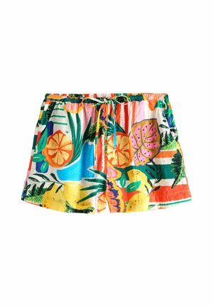 REGULAR FIT - BRODERIE SUMMER SHORTS - Rövidnadrágok - multi