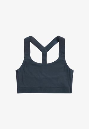 Must mustriba, millel on lai riba tõstetud tekstiga, paksed rihmad, mis moodustavad risti tagaosa, ja sile, mati tekstuur.