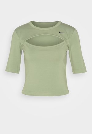 Nike Sportswear, CUTOUT - T-shirt con stampa - oil green/black