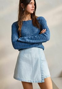 Next Minisukňa - bleach blue