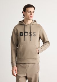 BOSS SOODY TAPE LOGO - Huppari - light pastel green