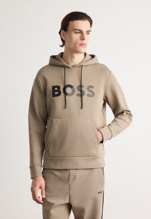 BOSS SOODY TAPE LOGO - Sweatshirt - light pastel green