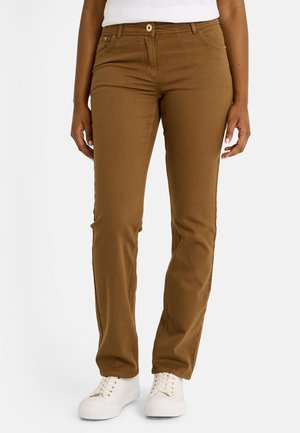 DROIT NEWYORK  - Vaqueros slim fit - marron
