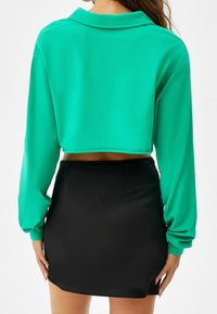 Bershka Áčková sukně - black