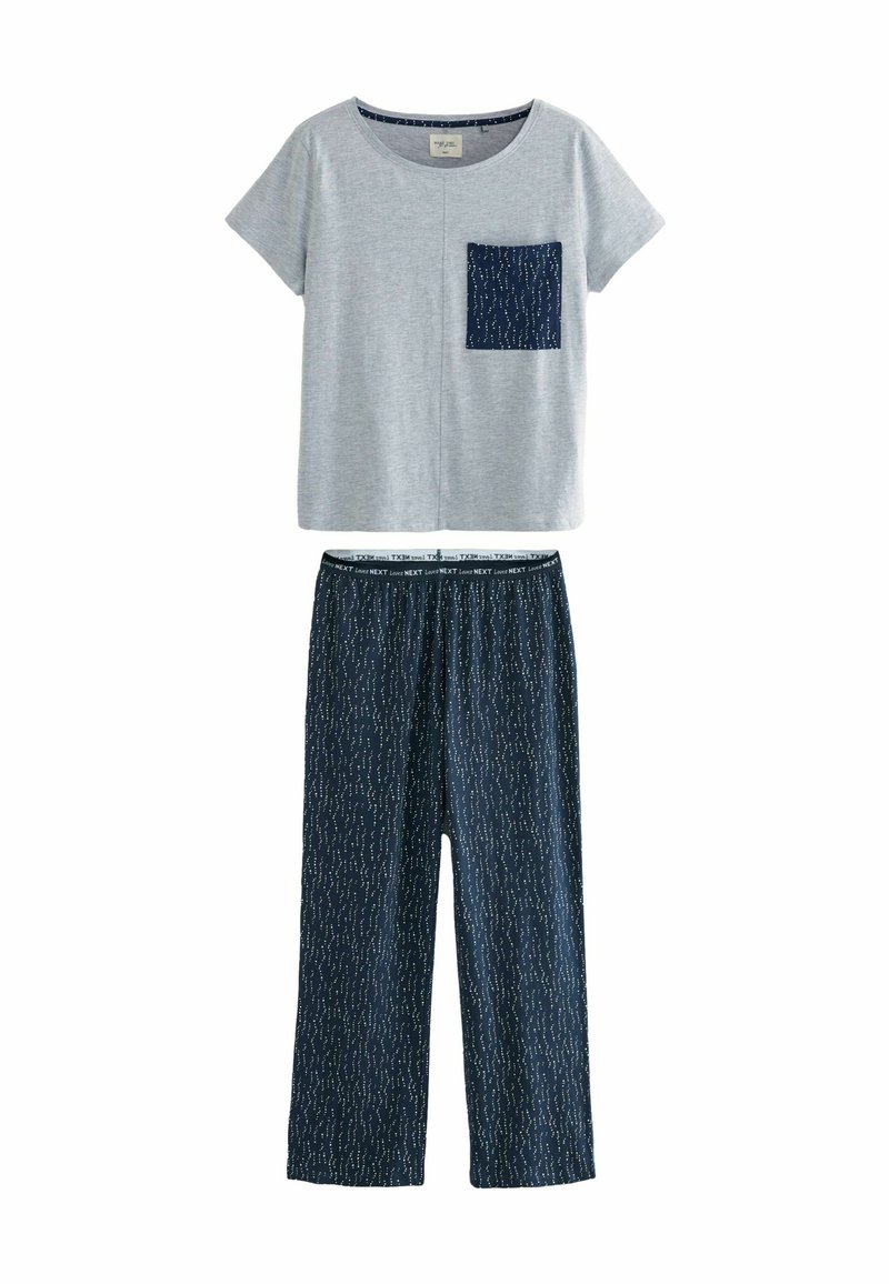 Next SHORT SLEEVE REGULAR FIT SET - Nattplagg set - navy spot