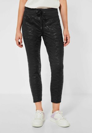 MIT COATING - Tracksuit bottoms - schwarz
