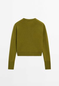 Massimo Dutti Strickjacke - olive