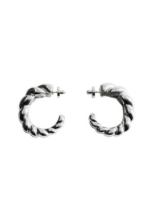 EMBOSSED - Orecchini - silver-coloured