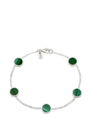 MALACHIT PLÄTTCHEN - Armband - silver-coloured