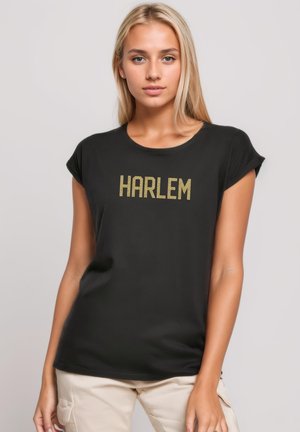 HARLEM - Print T-shirt - black
