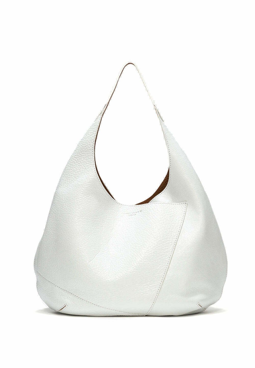 GIANNI CHIARINI Handtasche Umhängetasche - Dunkelbraunes Rindsleder Mit Utensilientasche