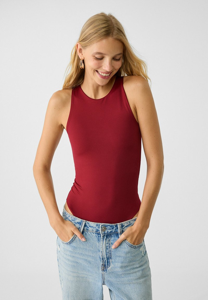 Stradivarius NECKHOLDER - Top - bordeaux