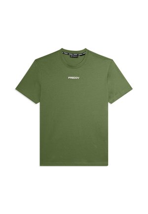 A MANICA CORTA CON LOGO FREDDY - Camiseta básica - green