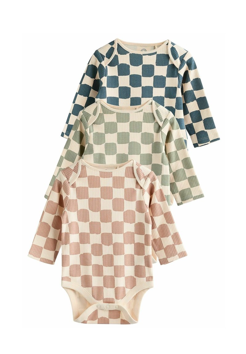 Next 3 PACK.  - REGULAR FIT - Body - mineral checkerboard