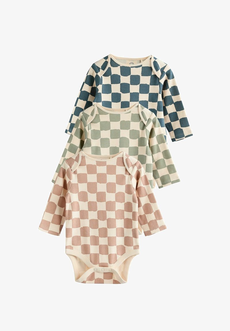 Next 3 PACK.  - REGULAR FIT - Body - mineral checkerboard