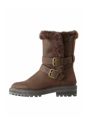 STANDARD/WIDE FIT - FOREVER COMFORT® DOUBLE BUCKLE. - Talvisaappaat - chocolate brown