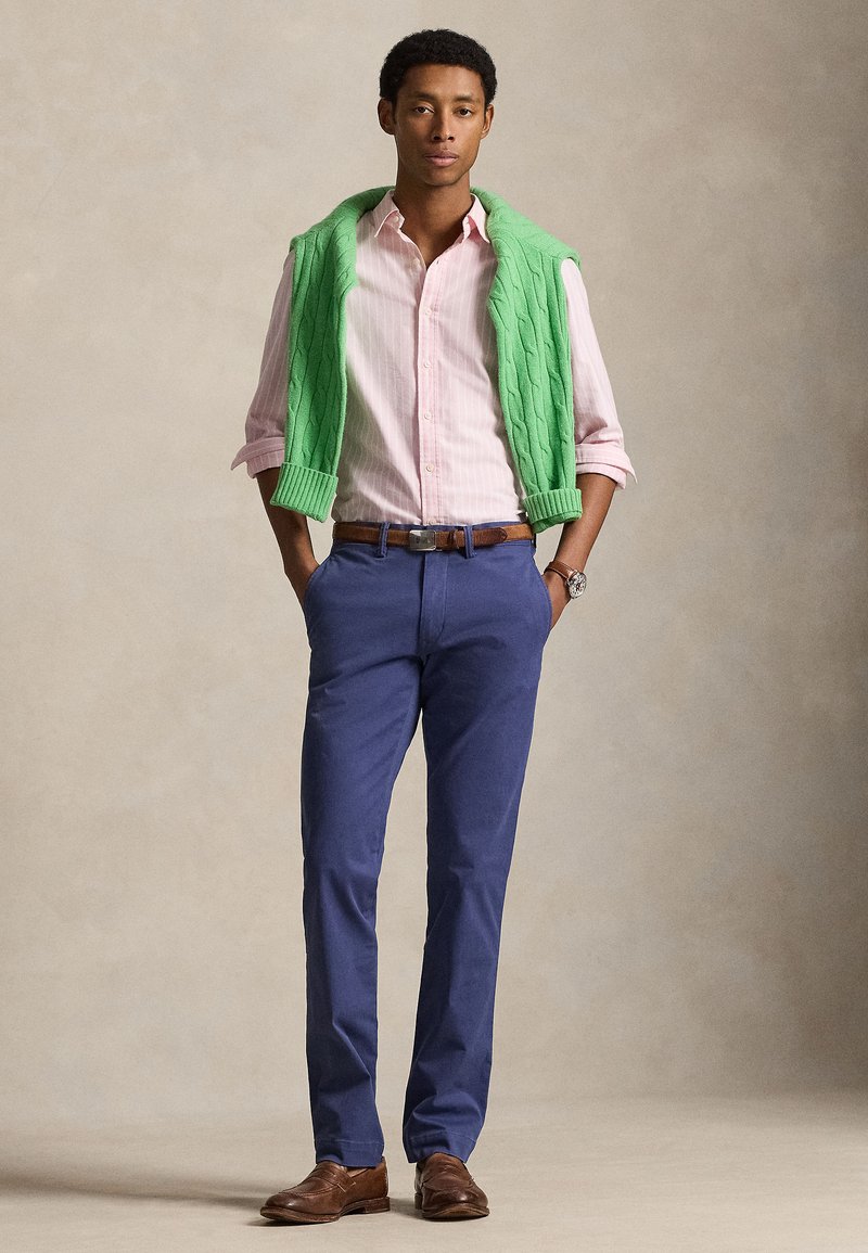Polo Ralph Lauren BEDFORD STRETCH SLIM FIT CHINO PANT - Chinos - light  navy/dark blue - Zalando.ie